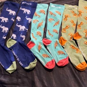 Figs compression socks, 3 pairs